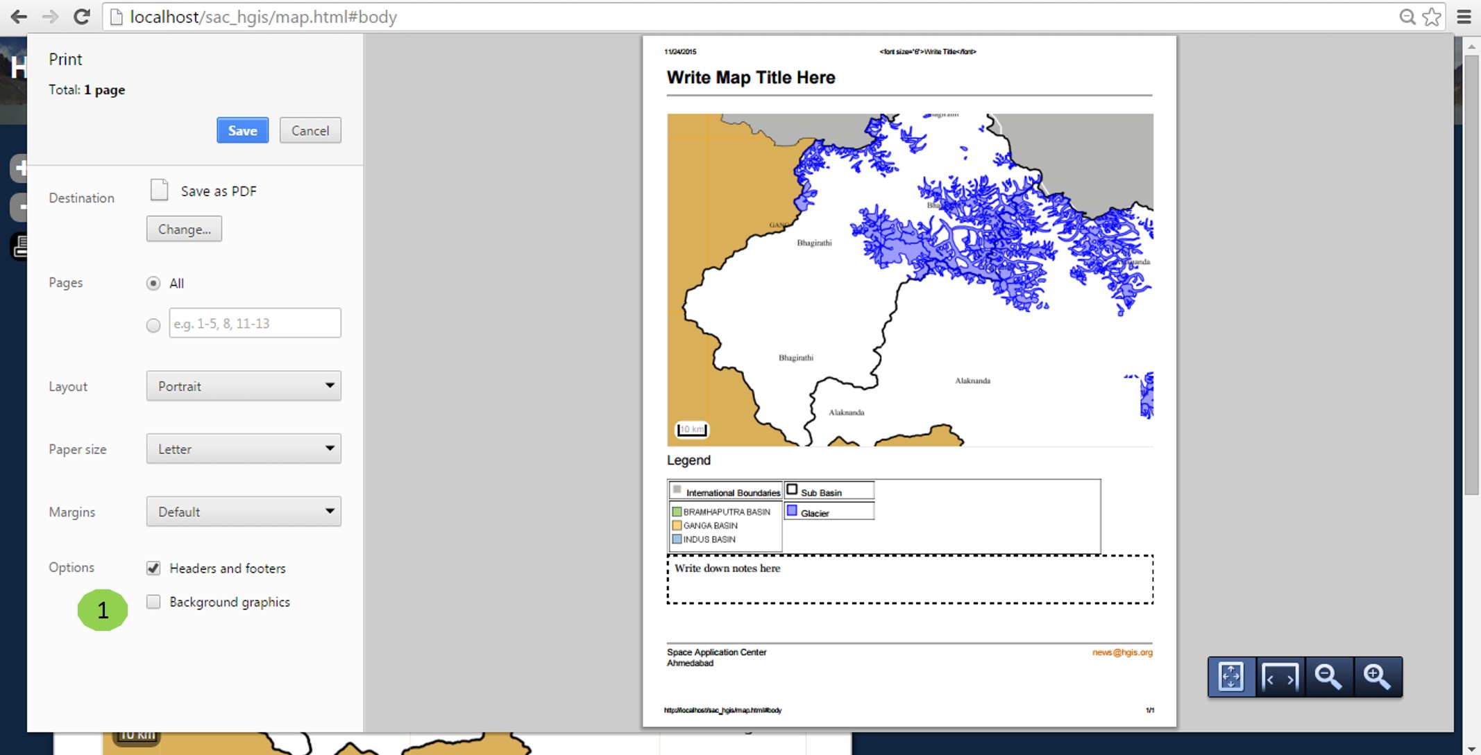 Print Map